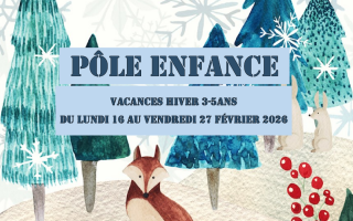 Programme des vacances d'hiver pour les enfants de 3 à 5 ans 