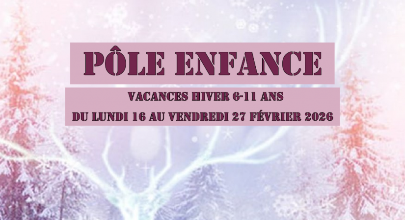 Programme des vacances d'hiver pour les enfants de 6 à 11 ans 